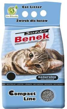 Наполнитель для кошачьего туалета Super Benek COMPACT NATURAL 25л
