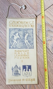 PROPORCZYK 4 MECZ UNIWERSYTETÓW W KOSZYKÓWCE 1972