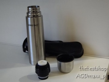 СТАЛЬНОЙ ТЕРМОС 0,75Л. автоматический стопор