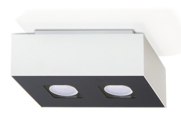 Plafon MONO 2 biały minimalistyczny do korytarza i przepokoju Sollux led