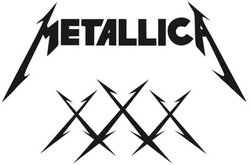 METALLICA naklejka na laptop, auto 20 cm x 13,5 cm