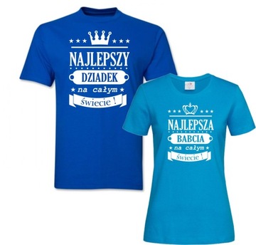 Koszulki NAJLEPSZY DZIADEK BABCIA NA CAŁYM ŚWIECIE
