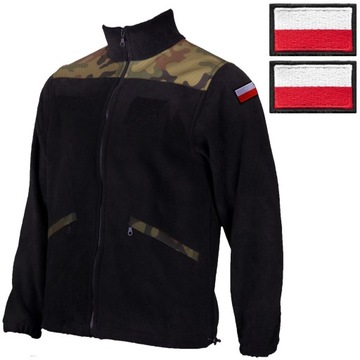 Polar wojskowy GRUBY Moro z kieszeniami r. M