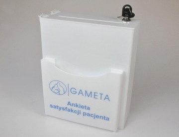 урна, копилка, коробочка из оргстекла с кармашком с логотипом