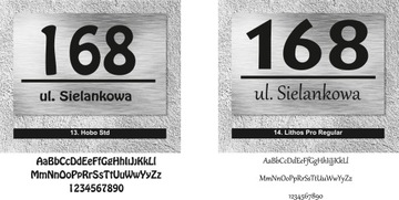 Адресная табличка с номером дома на каждый дом