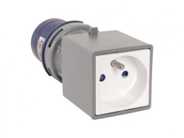 Adapter 16A/3p 230V kempingowy przejściówka niebieski