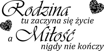 NAKLEJKA na ścianę CYTAT NAPIS cytaty 25x50cm S