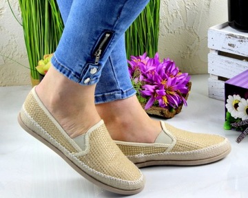 Buty Damskie Espadryle Tenisówki Trampki Slip On38