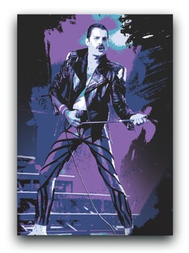 Queen - OBRAZ 60x40 canvas plakat Freddie Mercury