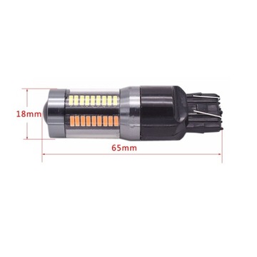 Светодиод 66 SMD 4014 W21/5W WY21/5W 7443 CANBUS DUAL