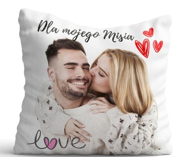 FOTO PODUSZKA Z TWOIM ZDJĘCIEM prezent 40cm