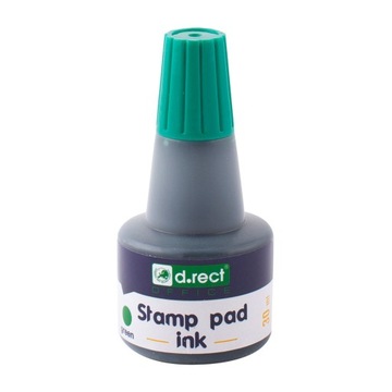 Чернила для штамповки D.Rect, 30 мл, зеленые, 10 шт.