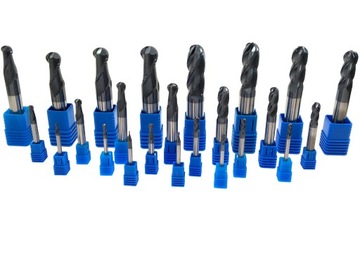 Шариковая фреза из твердого сплава диаметром 8 мм 2-P 48 HRC VHM R4