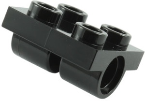 4You LEGO - 2817 PŁYTKA 2X2 Z 2 OTWORAMI CZARNY