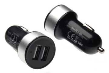 Универсальное зарядное устройство 5В 2xUSB 2.1А 12/24В LED