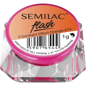 SEMILAC PYŁEK FLASH SUNLIGHT EFFECT ORANGE 674