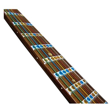 Наклейки с нотами для грифа электроакустической бас-гитары