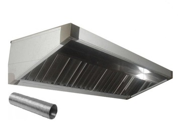 Okap Gastronomiczny S 125-70-40 Filtry Nowy Rura