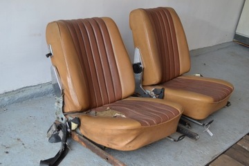 Mercedes R107 SL Передние сиденья без подголовников