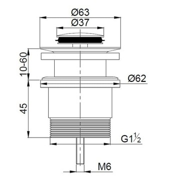 Комплект для ванны + смеситель для умывальника с пробкой Omnires Parma хром