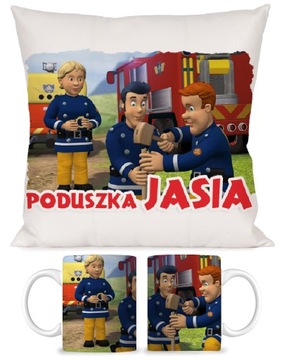 ZESTAW KUBEK + PODUSZKA STRAŻAK SAM PREZENT NR8