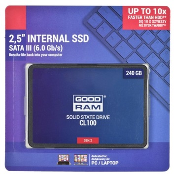 Dysk GoodRam SSD CL100 240GB Gen.2 520/400 MB/s