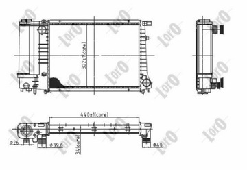 Водяной радиатор BMW3 E30 E36 316/318/320/325/328