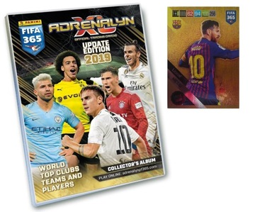 FIFA 365 2019 UPDATE Album na karty + 112 KART PIŁKARSKICH LIMITED MESSI