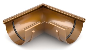 narożnik ZEWNĘTRZNY rynny 125mm Bryza MIEDZIANY