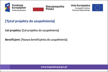 Tablica Unijna informacyjna 120cmx80cm