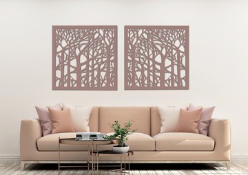 АЖУРНЫЙ ДЕКОР СТЕНЫ, ЛЕС ДЕРЕВЬЕВ, КРАСИВОЕ УКРАШЕНИЕ