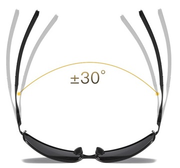 АЛЮМИНИЕВЫЕ МУЖСКИЕ ПОЛЯРИЗОВАННЫЕ ОЧКИ, ЧЕРНЫЕ 559