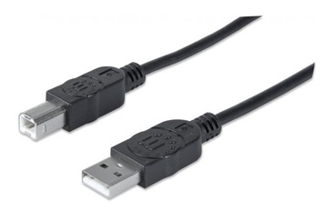 MANHATTAN 306218 Manhattan Кабель USB 2.0 A-B M/M 1 м, черный