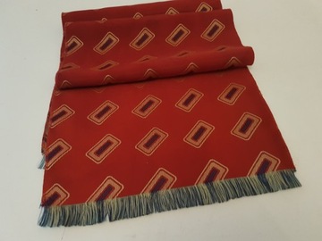 FULAR PLASTRON MĘSKI JEDWABNY ANGIELSKI ARABESKI