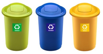 3x KOSZ na odpady i do segregacji ASSORTE 50L