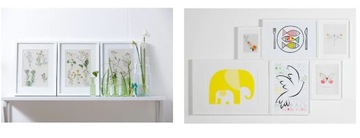 РИББА Рамка, белая, 30x40 см