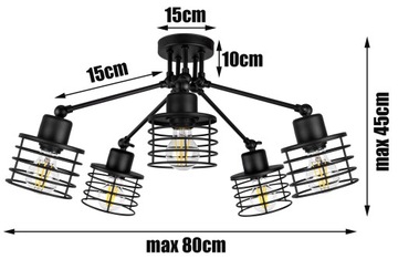 ПОТОЛОЧНЫЙ СВЕТИЛЬНИК, ПОТОЛОЧНЫЙ СВЕТИЛЬНИК, СВЕТОДИОДНАЯ ЛЮСТРА EDISON LOFT