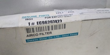 DAEWOO LEGANZA FILTR KABINY NOVÝ ORIG. EC96207422