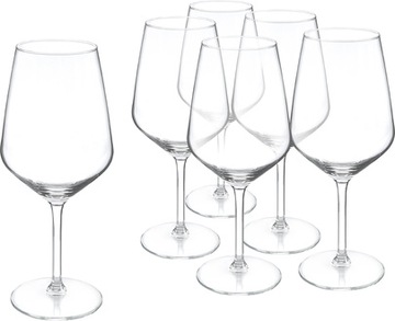 KOMPLET KIELISZKI DO WINA BIAŁEGO RUBIN 6SZT 370ML