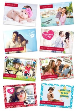 10x FOTO-MAGNES zdjęcie na lodówkę PREZENT 9x6cm