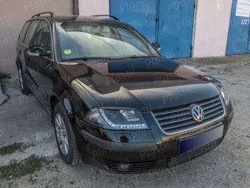 VW PASSAT B5 LIFT ABS брови, накладки на фары ПЛАСТИК
