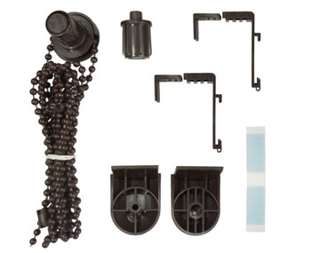 MECHANIZM FI 17 DO ROLET MINI ZESTAW NAPRAWCZY ROLETY PROSTEJ BRĄZ -3kpl