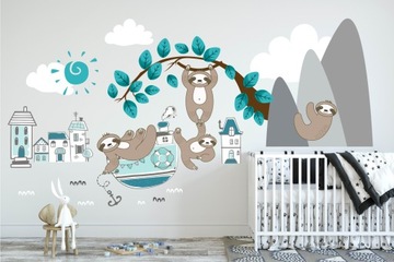 наклейки для детей, настенные ёлки ​​240