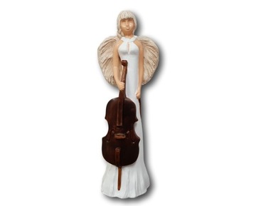 Anioł Aniołek Figurka Wioletta z instrumentem 39cm