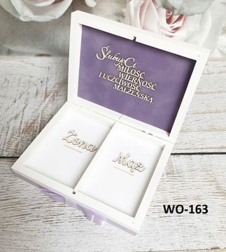 Коробка-конверт + комплект серебряных обручальных колец