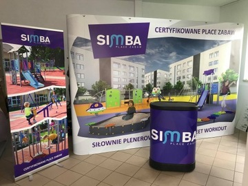 ŚCIANKA REKLAMOWA ARKADOWA 4x3 POPUP +PROJEKT 72H