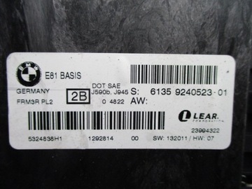 moduł świateł bmw e81 BASIS 9240523-01