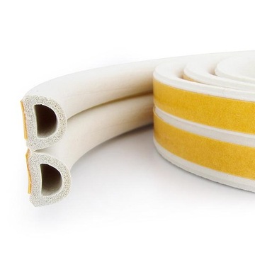 Самоклеящийся уплотнитель для окон Д 100 м БЕЛЫЙ