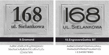 Табличка адресная для дома 3Д 20х30 ЦВЕТА