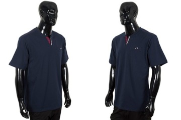 Koszulka T-shirt męski 4XL granat bawełna 6755 6